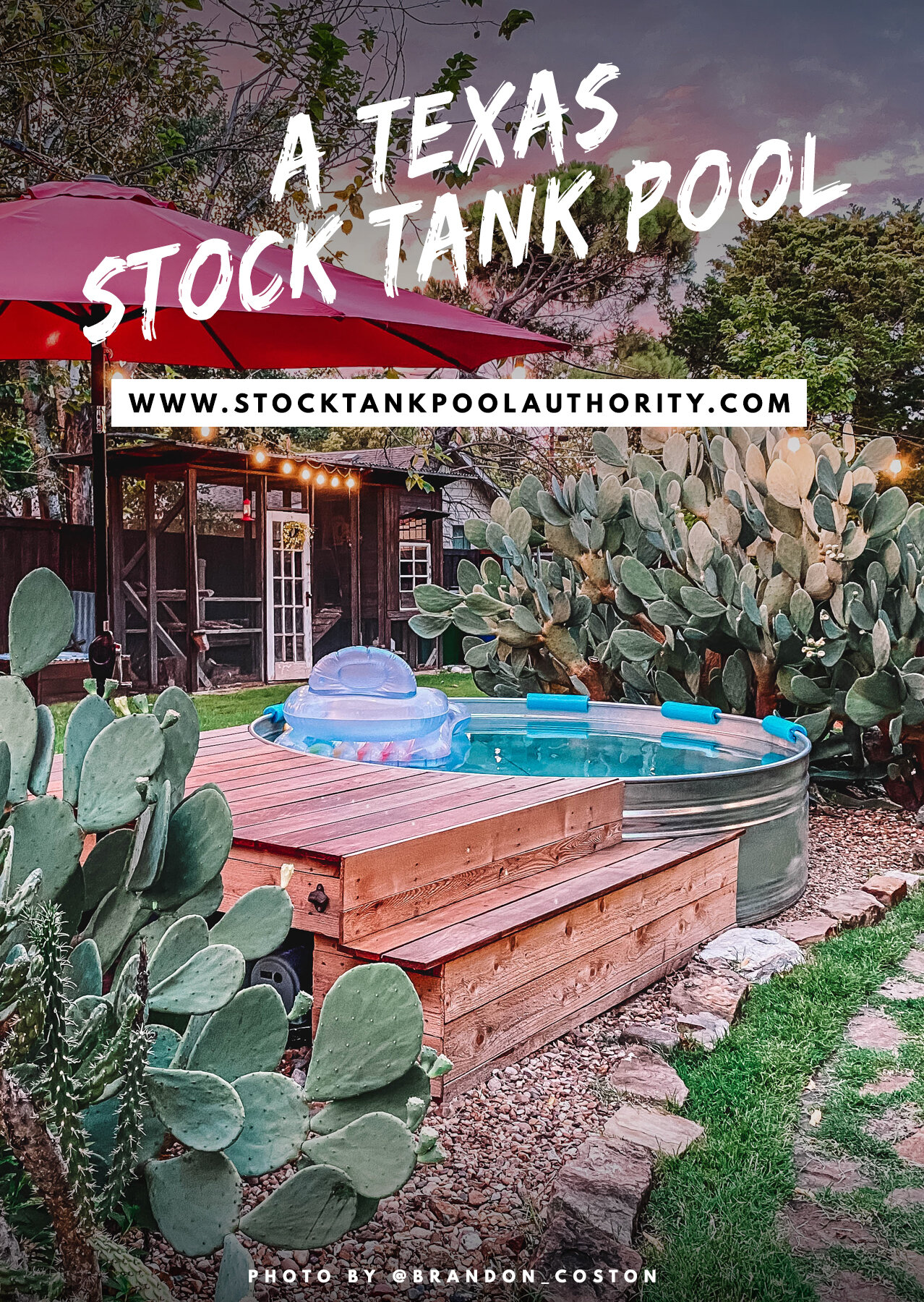 Stock Tank Pool Authority Pinterest Stock Tank Pool Deck With Stairs Texas.jpg