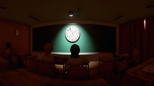 symbols of traditional education are highlighted in the virtual environment