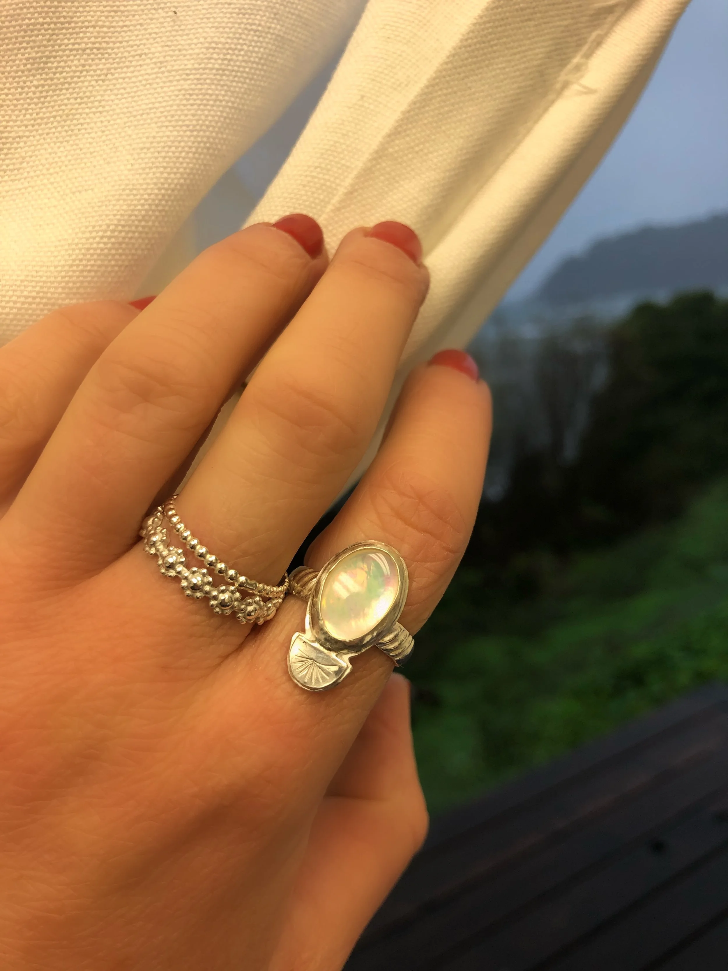 Ophelia Silver Staker Ring 