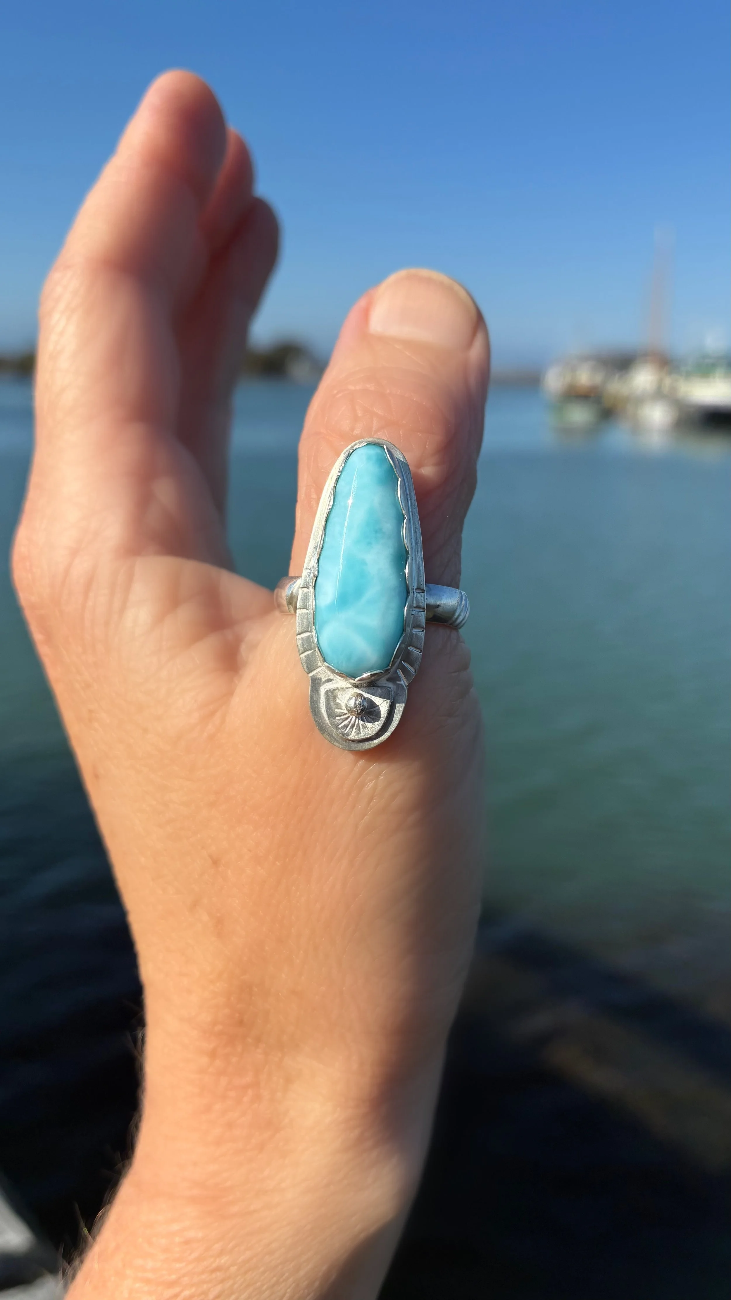 Larimar Staped Silver ring Marina .jpeg