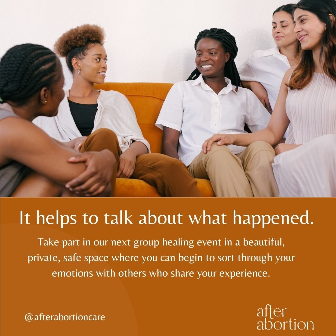You are invited to be a part of our confidential community that offers non-judgmental, unconditional support. 

Come to our next group event on Saturday, April 6th. For more info and to register, email info@helpafterabortion.org or call 703.841.2504.