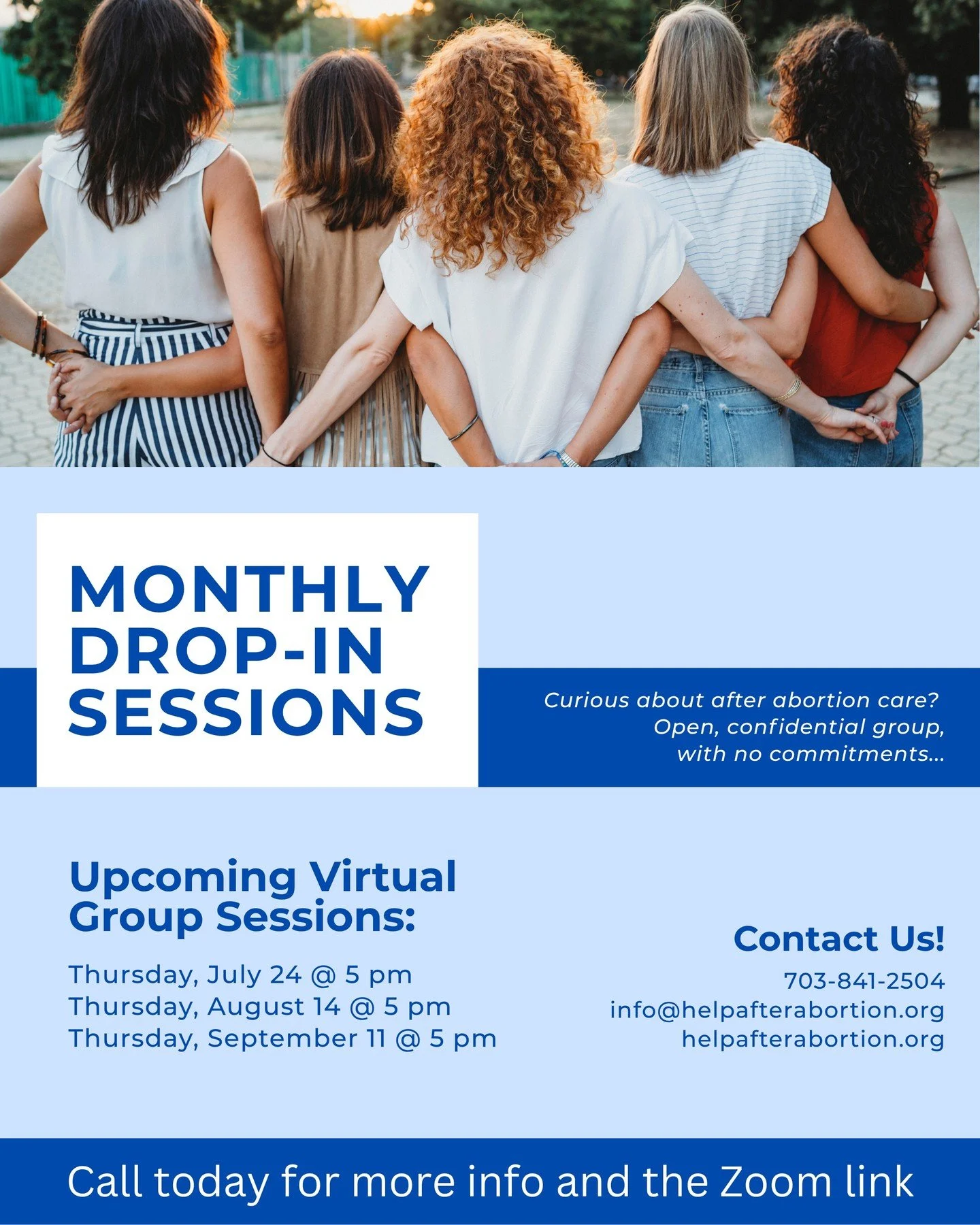 Our August Zoom Drop-In session is in a couple of weeks! Get in touch with us today to get the link! We're here for you and ready to walk with you.💙