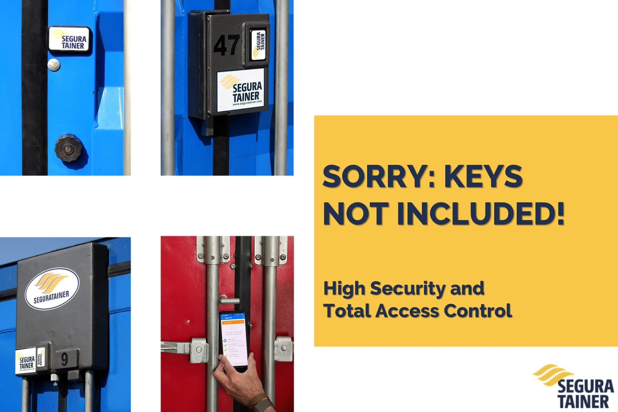 Shipping Container Locks with Digital Smartphone Keys that ONLY YOU Control