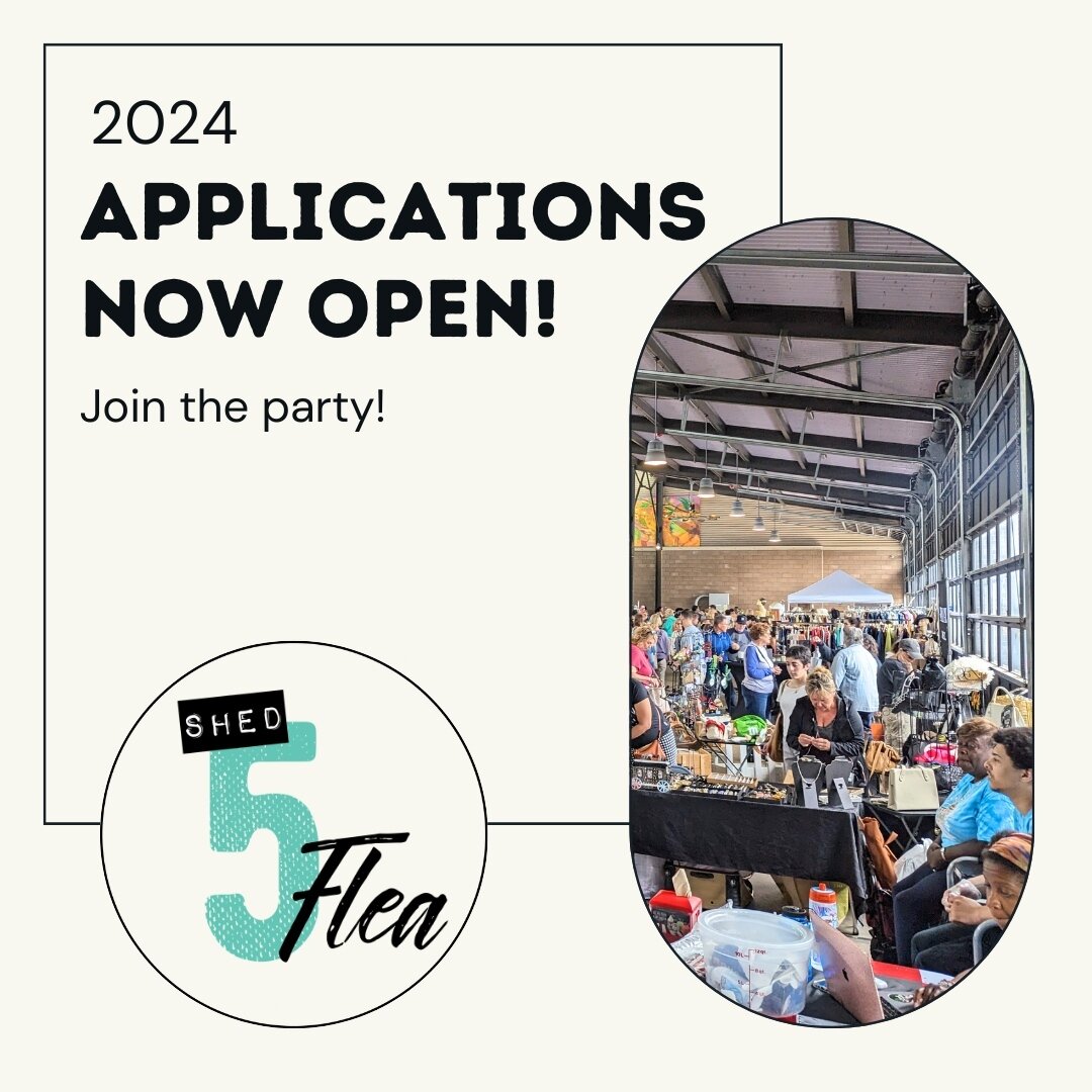 Join in the fun next summer @easternmarket! Letting you know that our 2024 Shed 5 Flea applications are now open! Please note that jurying does not begin until January and is on a rolling basis. Visit shed5flea.com or click the link in our bio ☝️for 