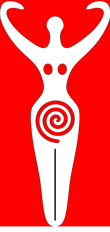spiral goddess based on ancient designs