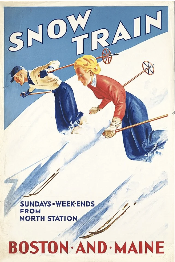snow train ski poster source: museumoutlet.com