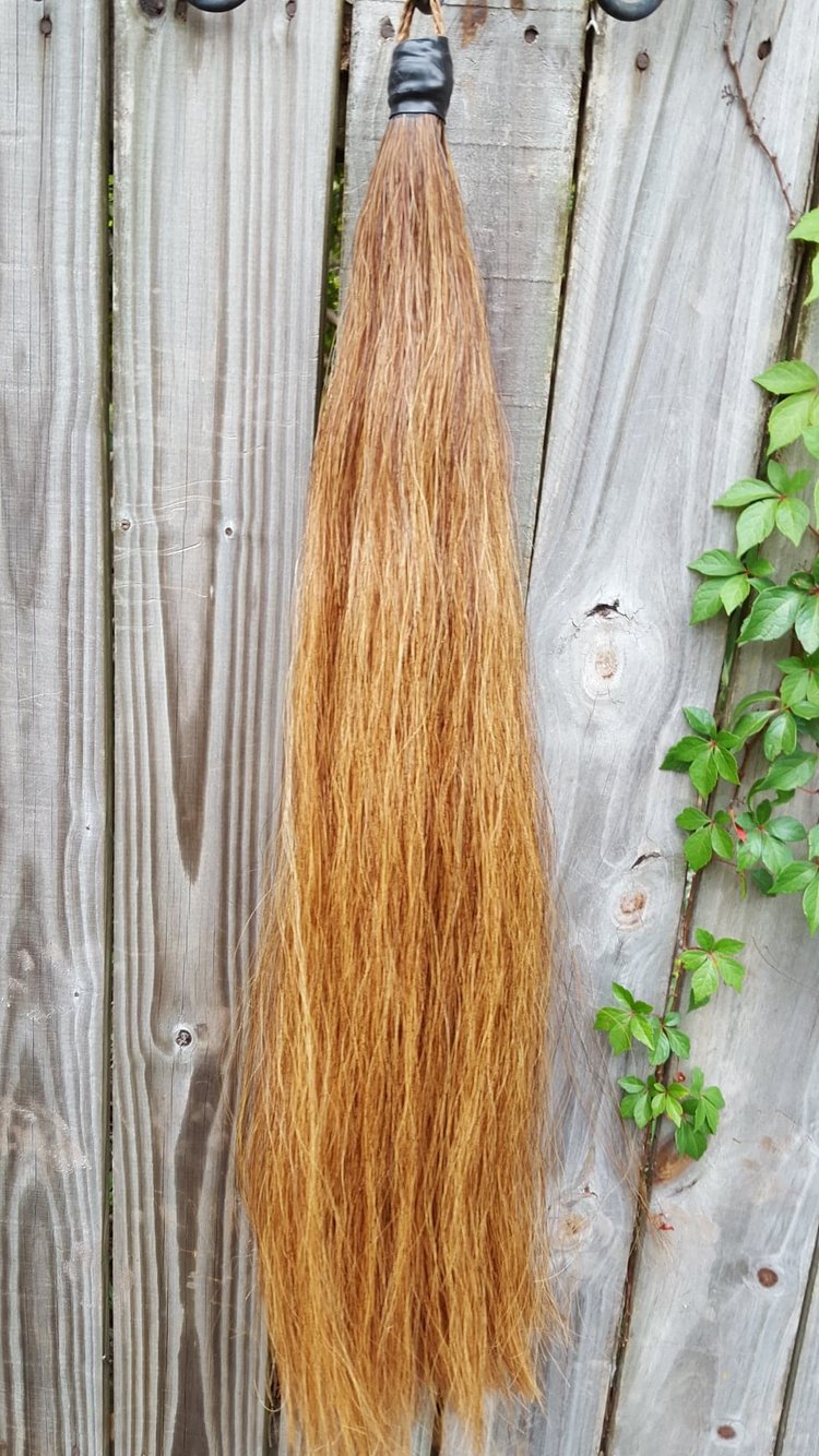 36 - 1lb. 100% Genuine Horse Hair Medium Sorrel Show Tail Extension False  Tail