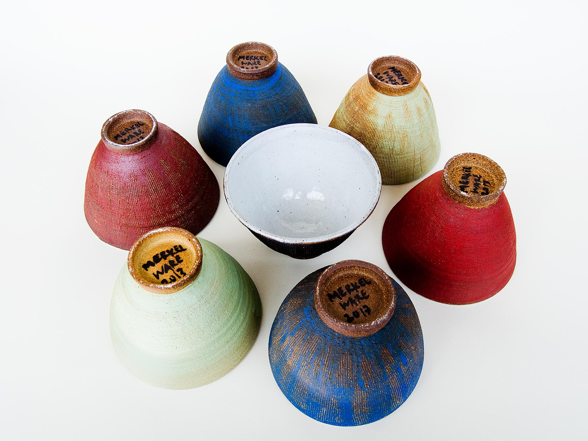  Footed Bowls, stoneware, 2013 