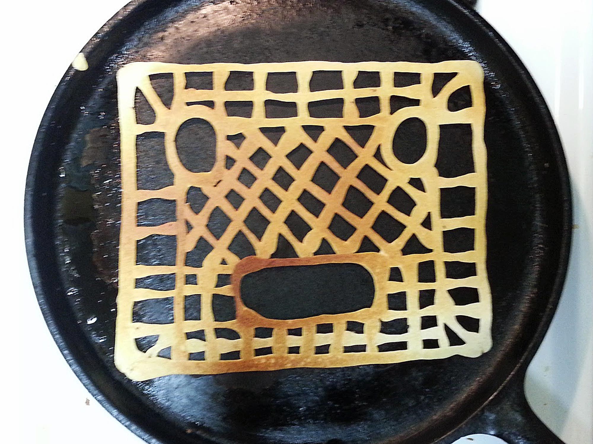  Milk crate pancake, 2014 