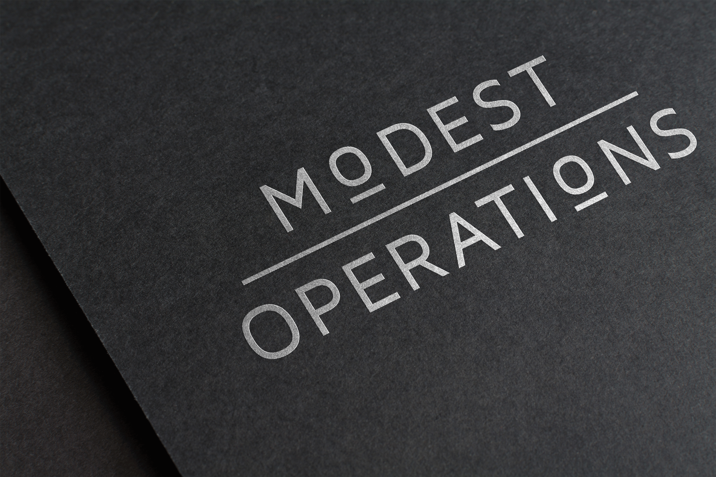 Modest Operations Identity Design