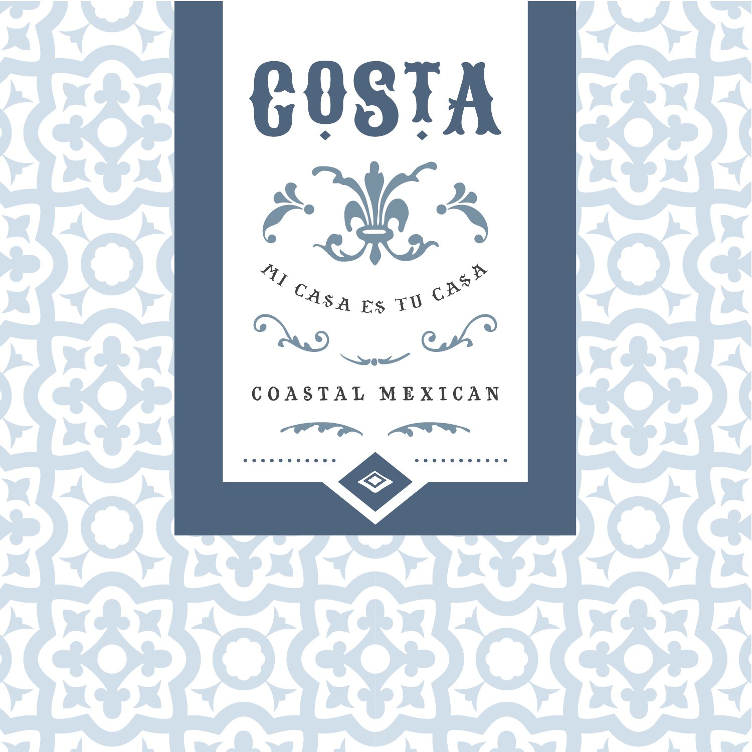 Costa Coastal Mexican Bar and Restaurant Logo Design