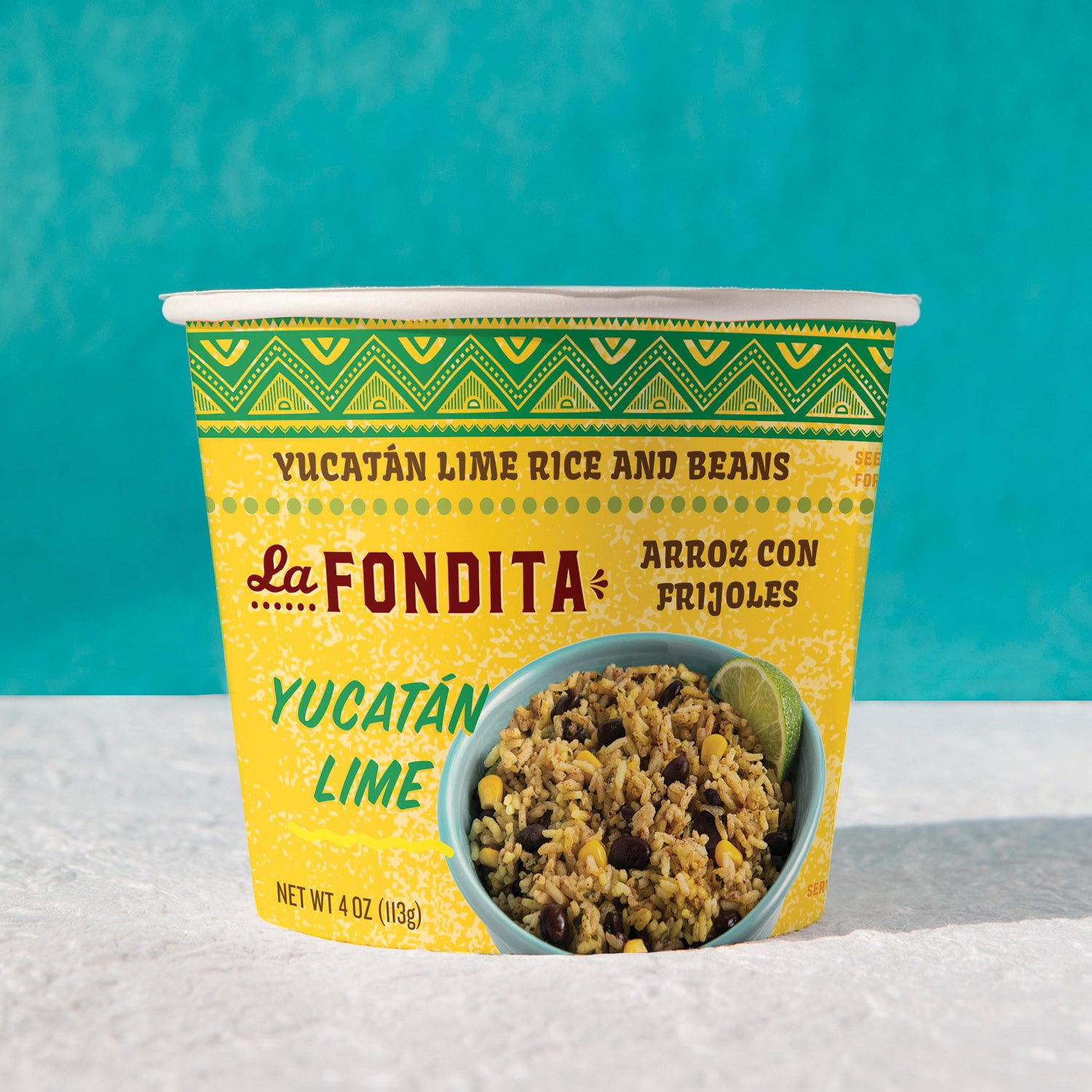 La Fondita Rice and Beans Bowl Package Design