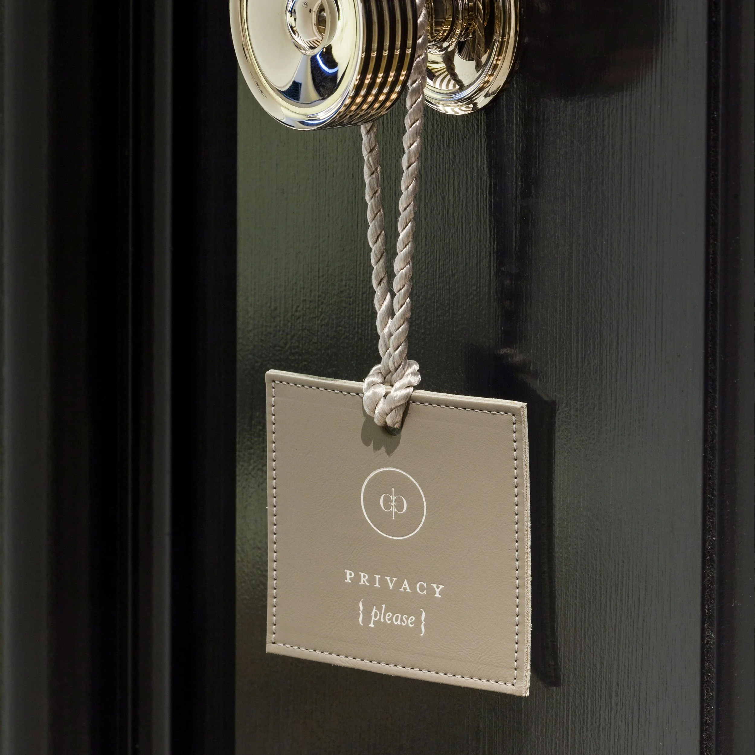  Rosewood London Hotel Guest Do Not Disturb Door Hanger. Privacy Please. Brand Collateral Design. 
