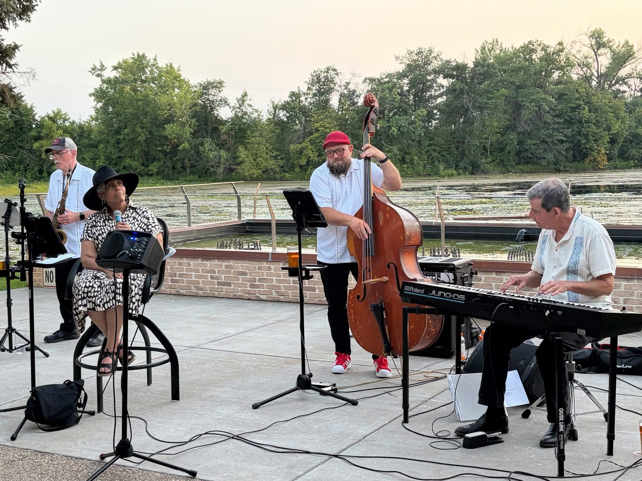 There&rsquo;s a special kind of magic in playing jazz under a summer night sky. Conversation flowing, glasses clinking, and the music carrying the mood. Looking out and seeing a patio of old friends and warm new faces made is unforgettable, thank you