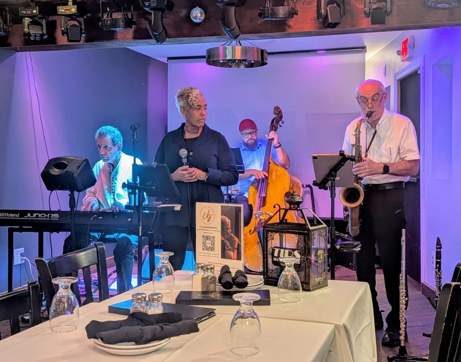 Jazz night at @thecharthouse 🎷🎤🎶 thank you for having us!