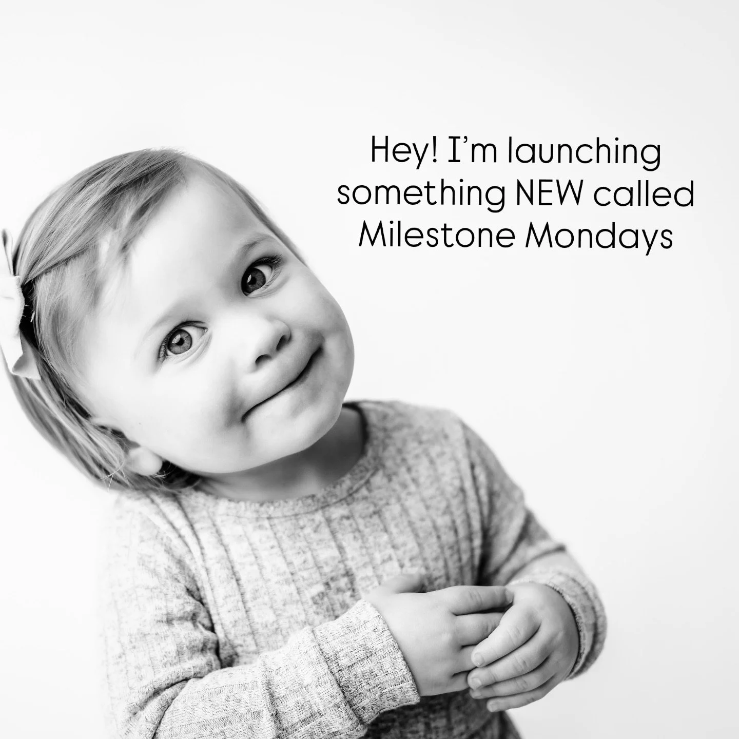 ❤️Milestone Mondays!!
❤️A new way to book a milestone session!
❤️Fast, Fun &amp; Affordable!
❤️Booking link opens tonight!