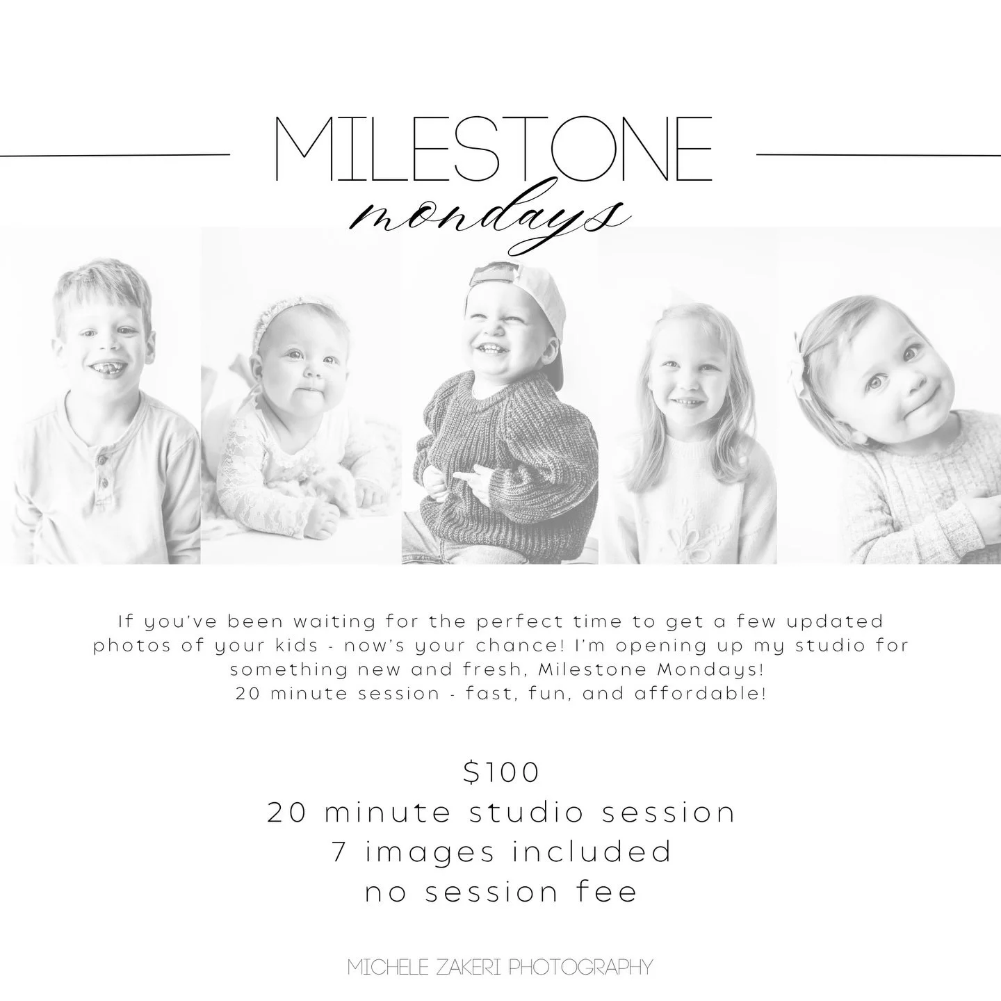 I&rsquo;ve added a few dates to my Milestone Monday calendar!  Checkout my booking link for more details and feel free to message me with any questions!
#mzpbabies #mzpfamilies #milestonemonday