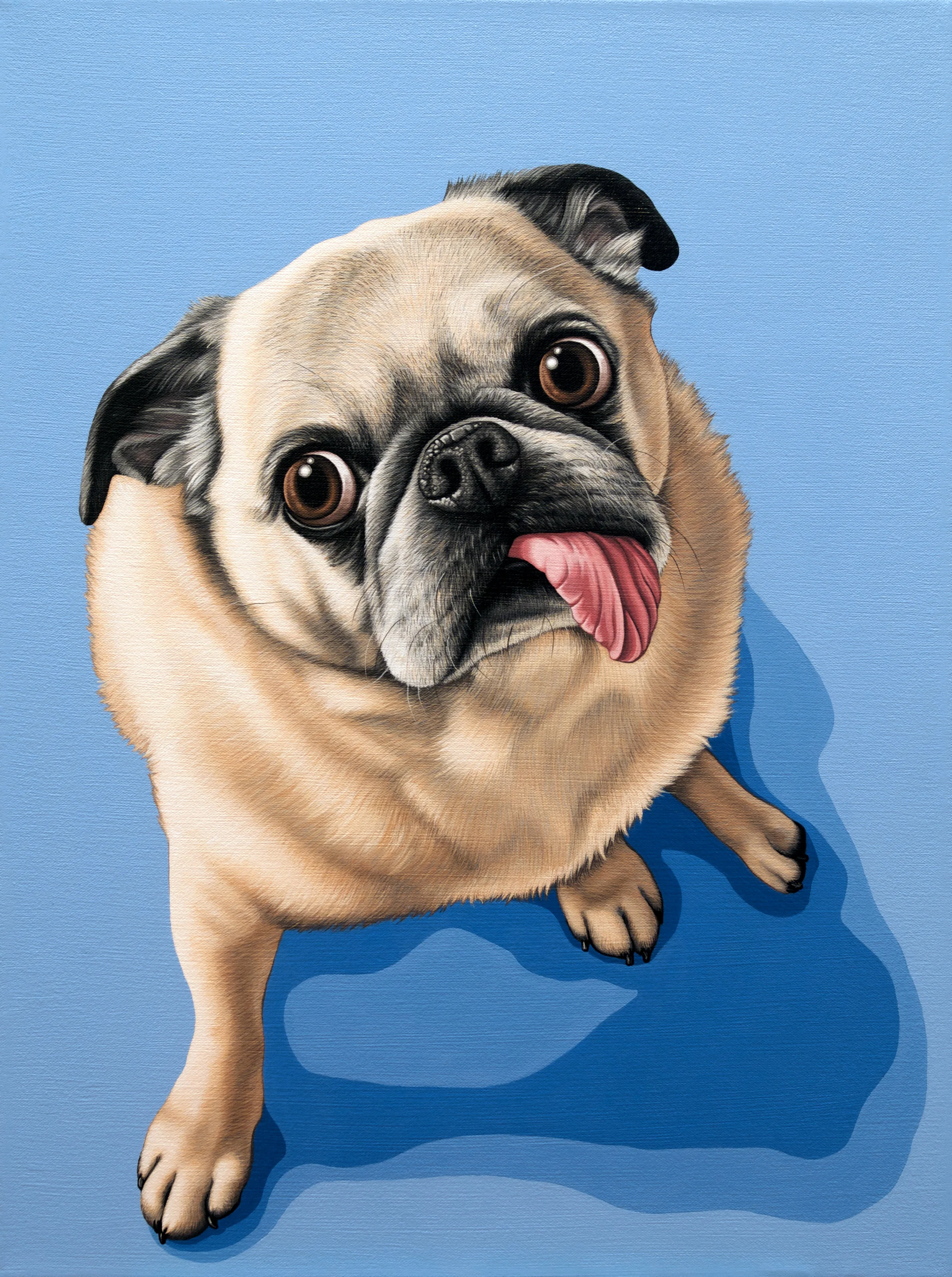 "Bismarck", latex enamel on canvas, 18x24, 2019