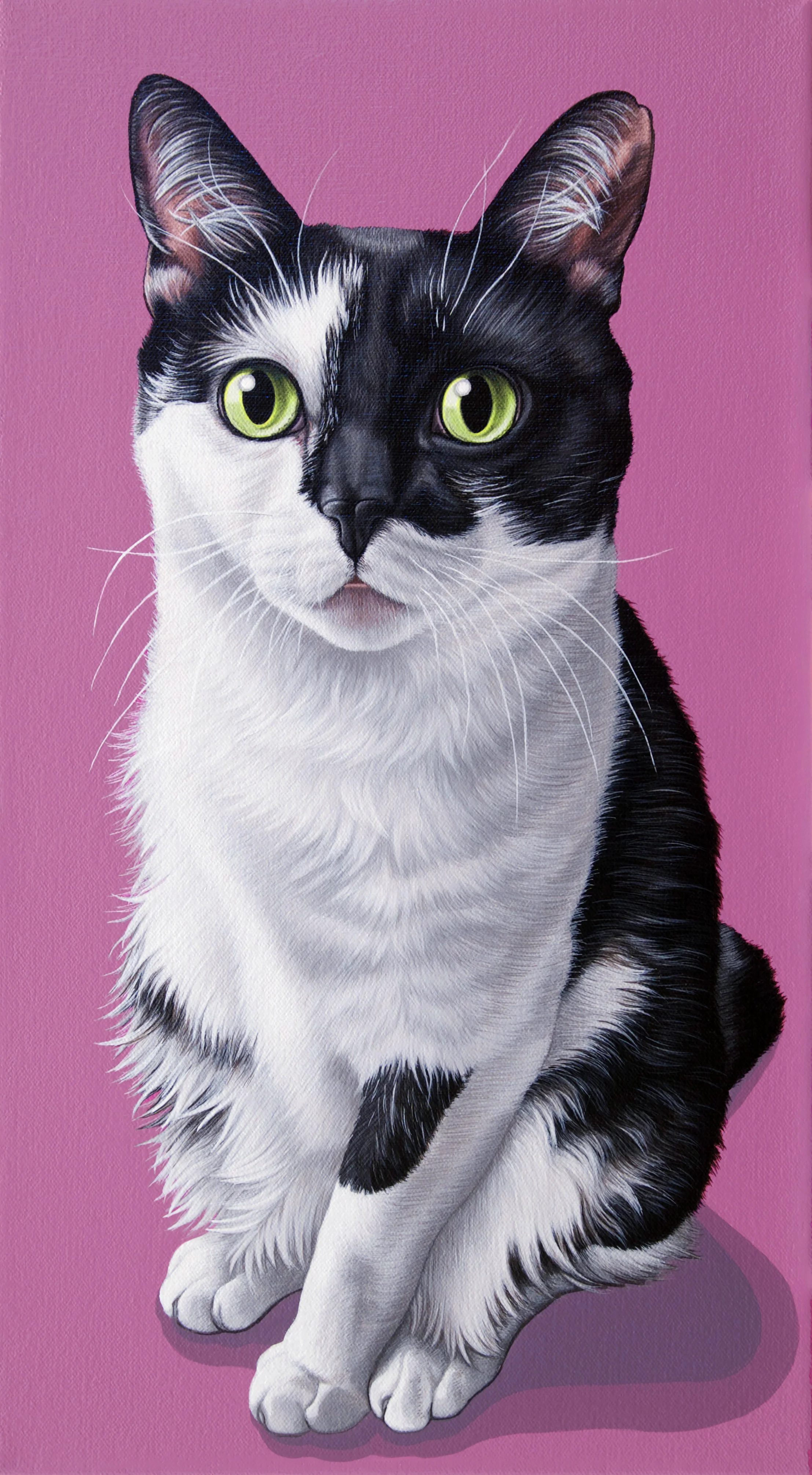 "Pearl", latex enamel on canvas, 11x17, 2019