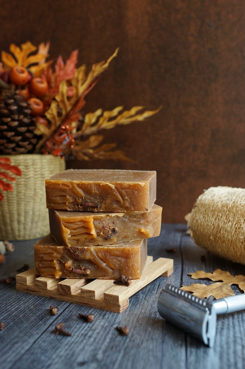 fall scented handmade shower soap
