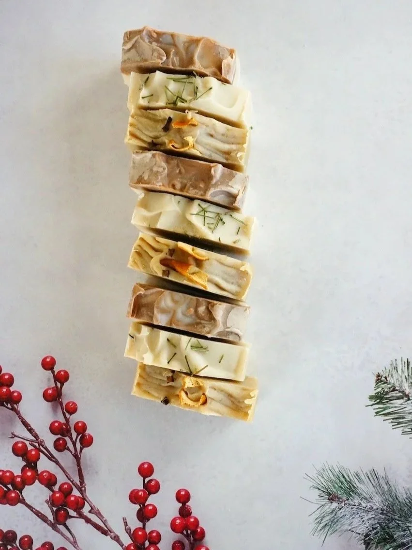 Holiday soap bar collection 