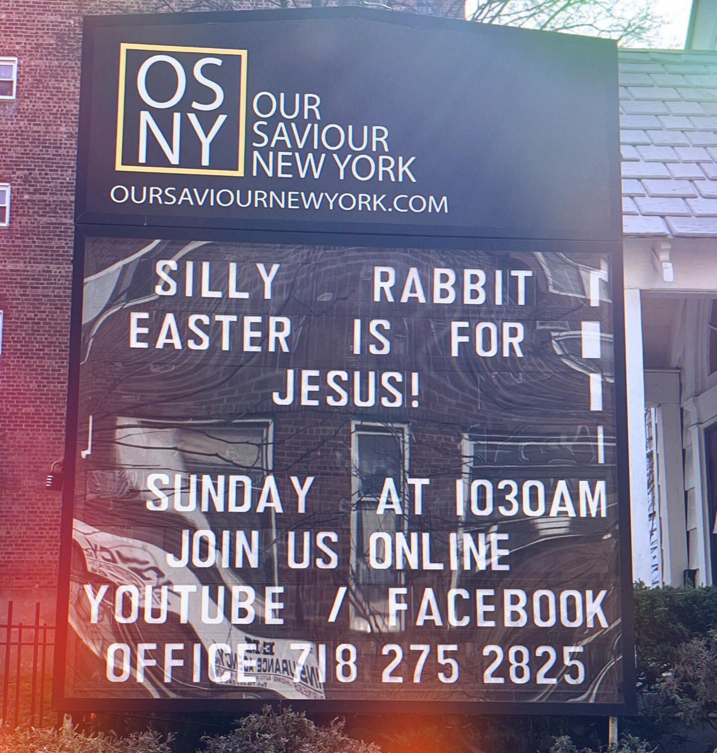 Somebody needs to tell the Trix bunny! Easter is for Jesus! 

Join us for Easter Sunday services at 9:00AM and 11:00AM on Sunday, March 31st as we celebrate the resurrection of our Lord Jesus Christ for us!