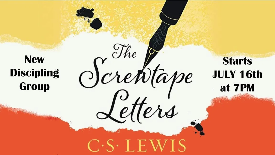 We are starting a new Summer Discipling Group! For this season, we are going to be walking through C.S. Lewis&rsquo; famous piece of literature &ldquo;The Screwtape Letters.&rdquo; Through the letters of Screwtape, another name for Satan, to his mini