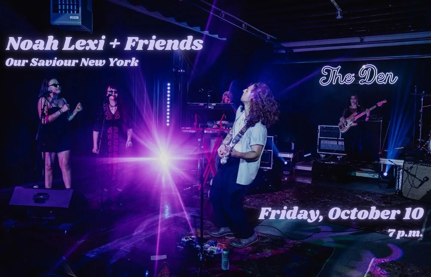 Join us on Friday, October 10th at 7:00PM on our church lawn for a FREE concert led by our very own Noah Lexi and some of his very talented friends! We are going to make a beautiful noise for our entire community to hear. There will be light snacks a