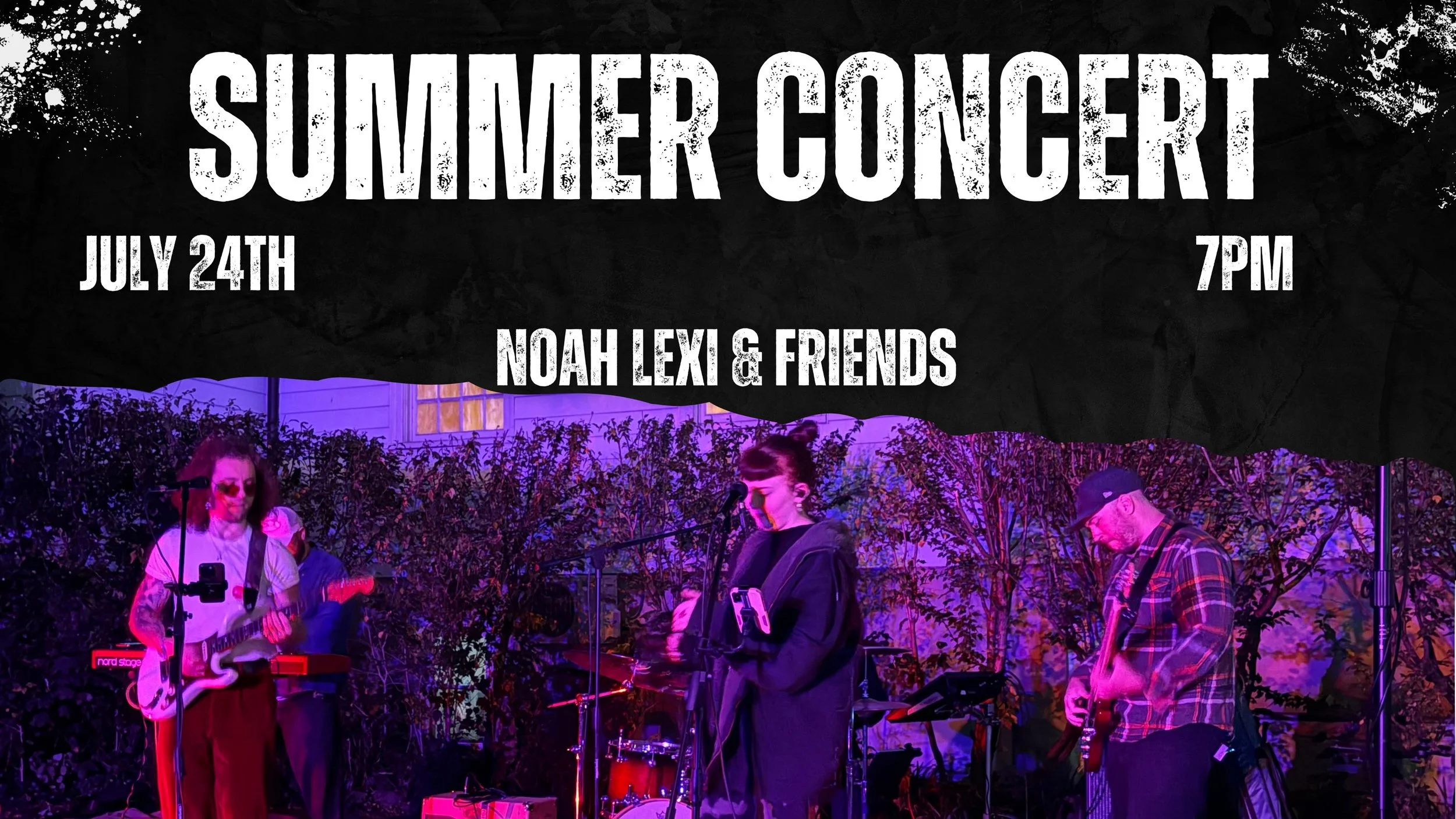 Join us on Friday, July 24th for our free summer concert on our church lawn. Our music director, Noah Richelsen, and his friends will be jamming out to summer classics for the community. Break out your dancing shoes! Refreshments and light snacks wil
