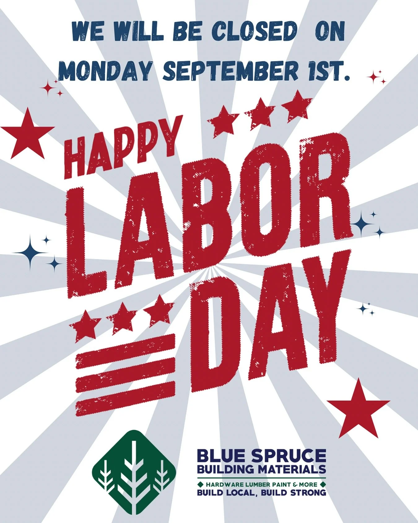 Happy Labor Day! 🇺🇸
Today we celebrate the hard work and dedication of all workers. 💪
Please note we&rsquo;re closed today and will reopen tomorrow. Enjoy the holiday!