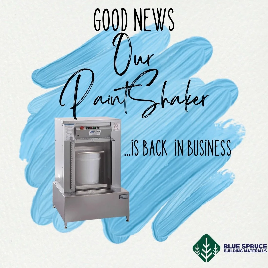 Back in business! 🎨 Our paint shaker is fully operational and ready to mix. Now is the time to get your paint and stain and let&rsquo;s get that next or put off project started!  #shoplocal #lakecitycolorado #bluespruce #paint