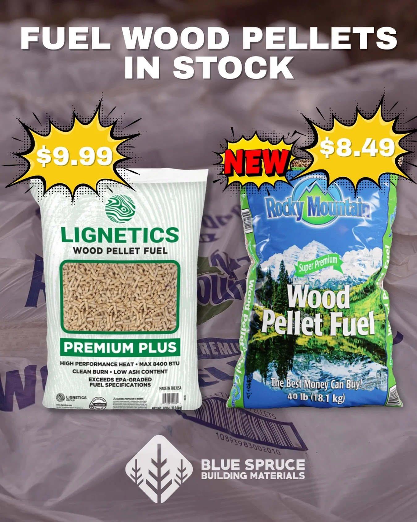 Stay warm all season long! 🔥 We&rsquo;re fully stocked on premium wood fuel pellets, including customer favorites Lignetics and Rocky Mountain. Stop by and load up before the cold sets in! 🪵
#WoodPellets #HeatingSeason #shoplocal #lakecitycolorado 