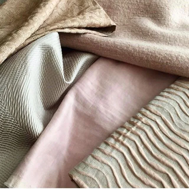 The gorgeous pale rose and creams @chase_erwin_textiles available through @quintus_textiles @quintus_home @quintus_losangeles #interiordesign #interiordesigner #losangeles #santabarbara #texture #textiles