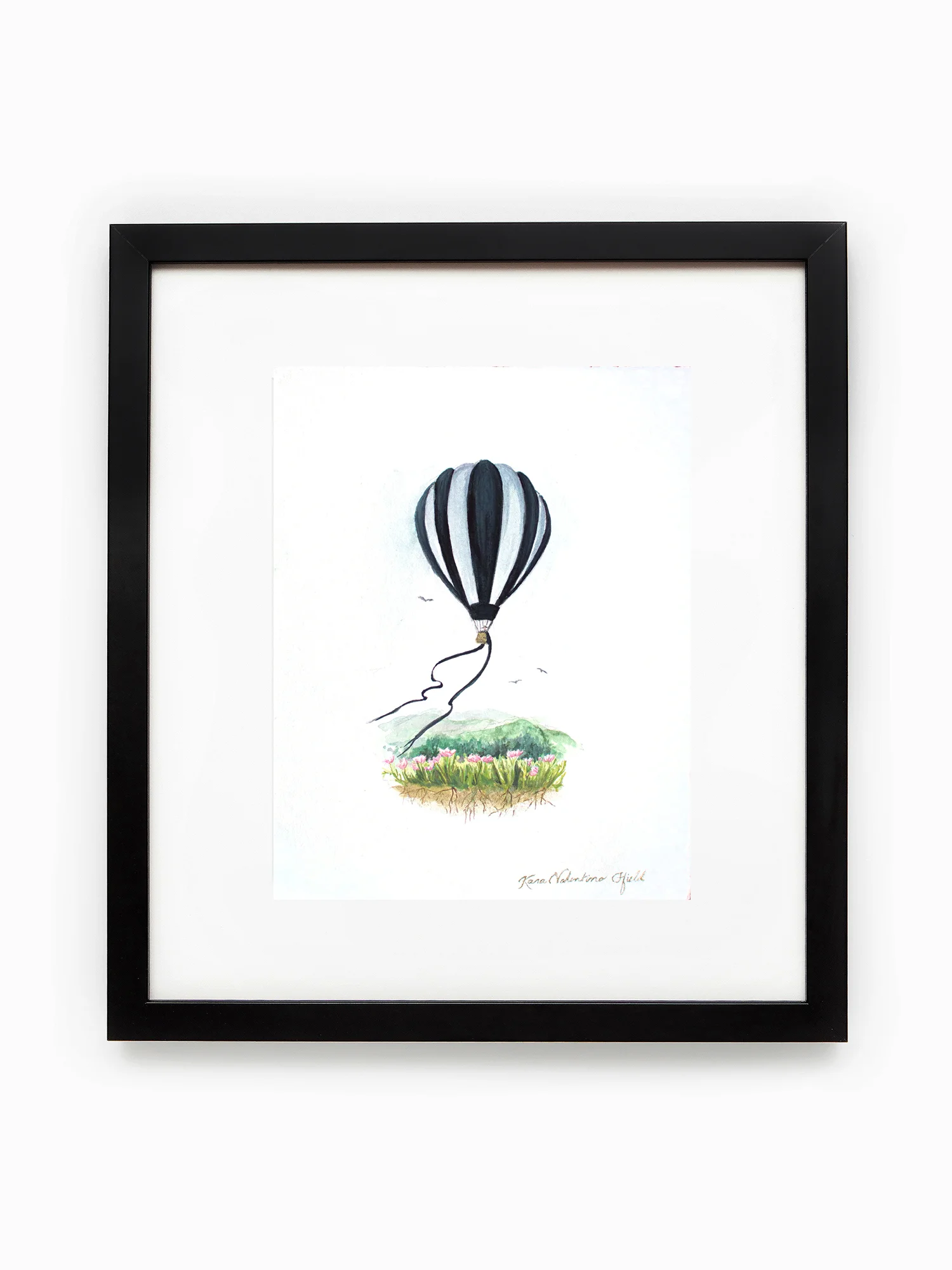 Balloon Explorer Over Field of Cosmos