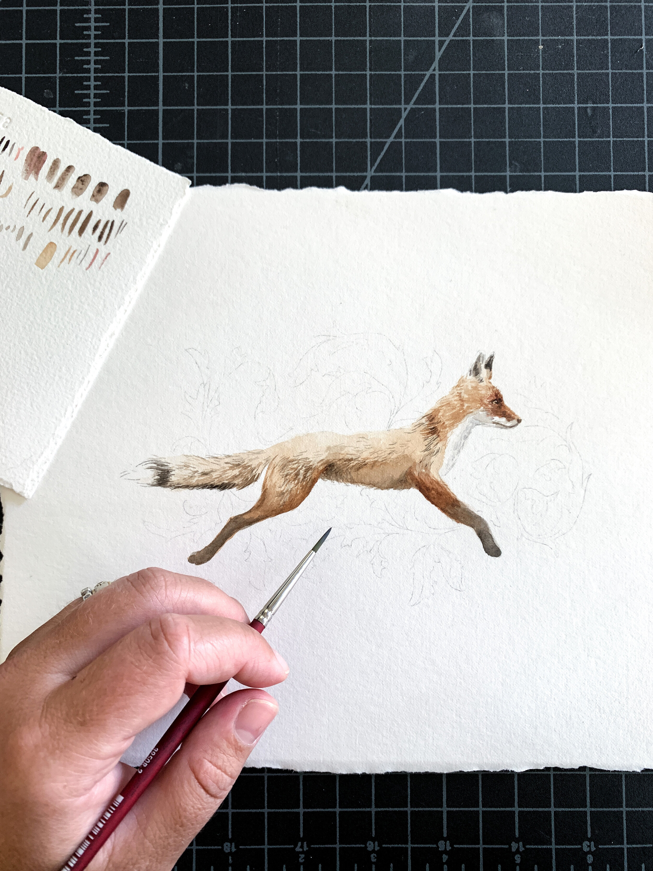 Watercolor Behind the Scenes Film: "The Red Fox Jumps"