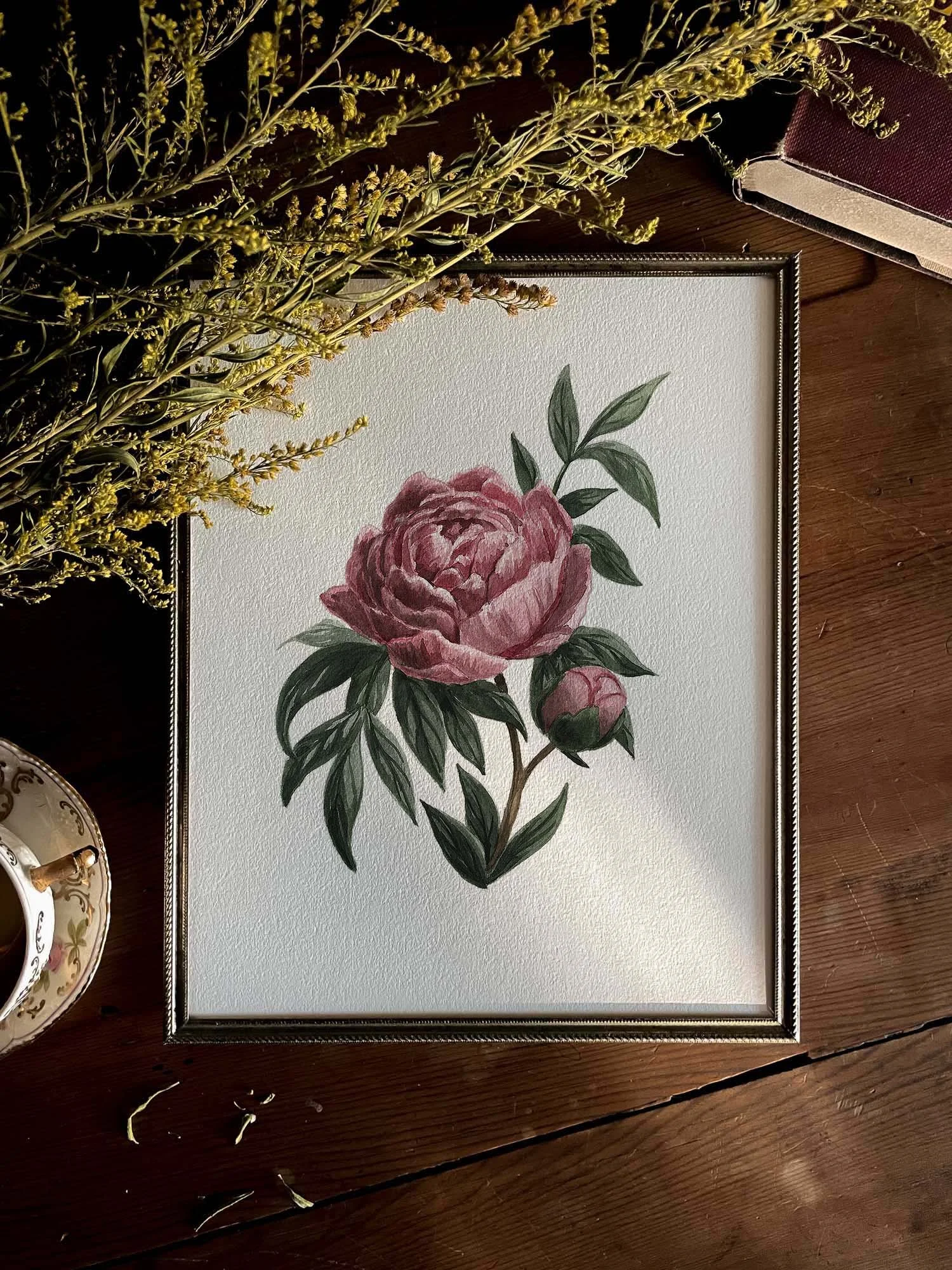 Birth Flower Watercolor Painting Collection