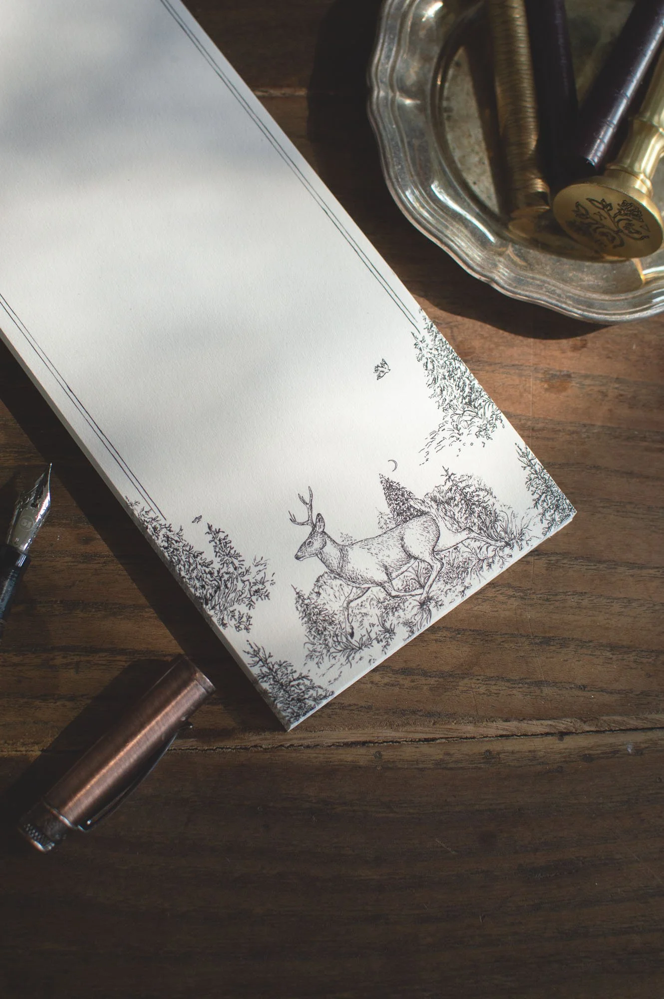 Deer Toile Notepad _ Kara Valentino Ffield.jpg