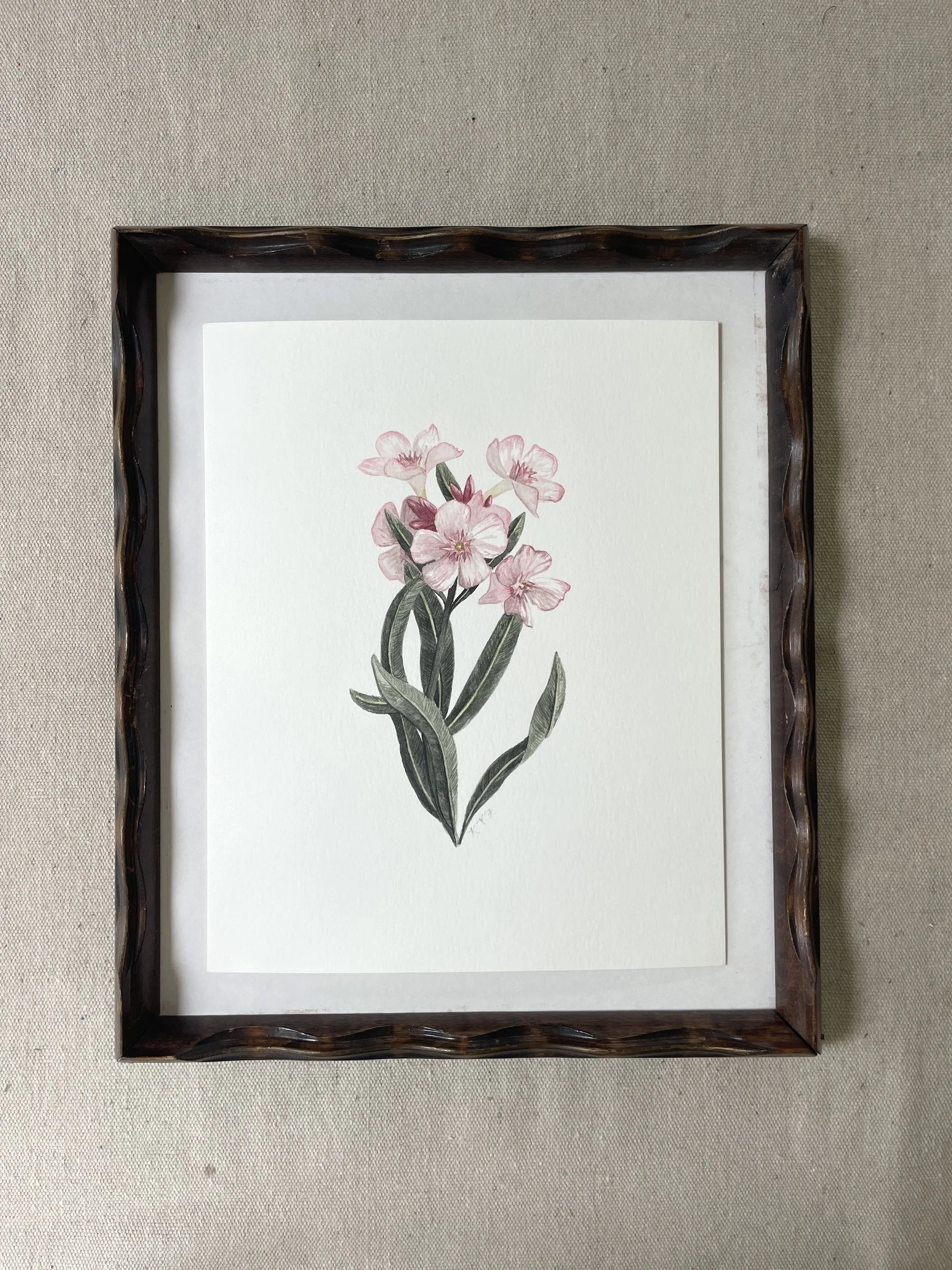 Oleander Watercolor Art Print
