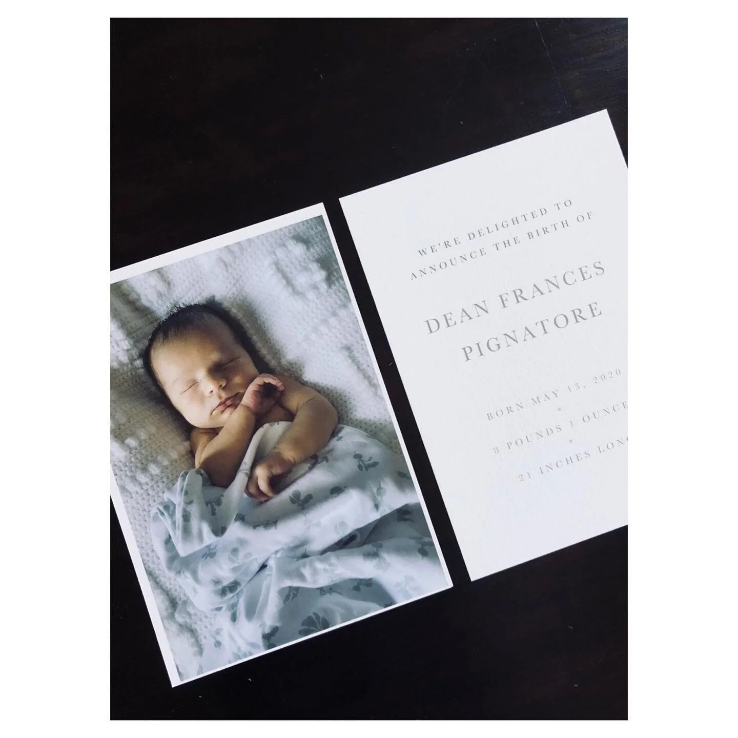 our baby announcements 🐛