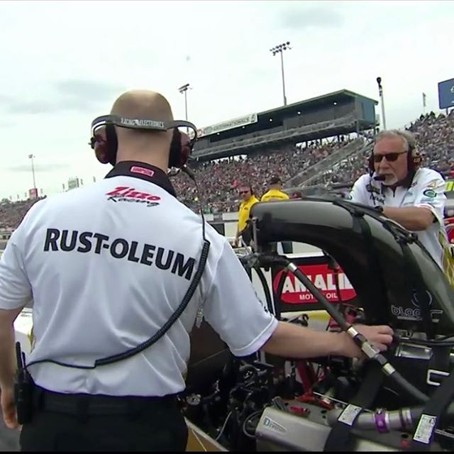 Badassery: Brought to you by @rustoleum. #NHRA