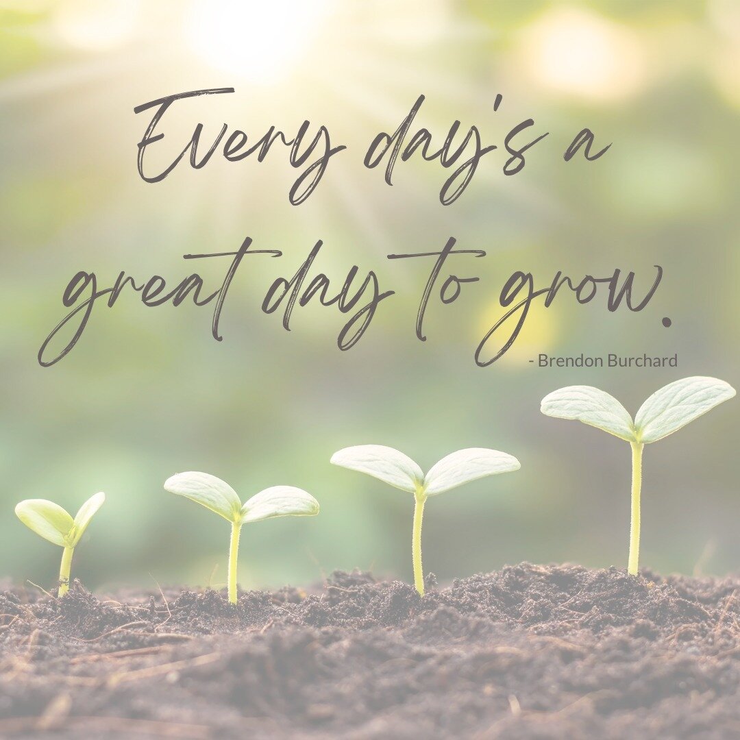 EVERY DAY IS A GREAT DAY TO GROW!⁣⁠
⁣⁣⁠
𝐓𝐡𝐢𝐧𝐤 𝐚𝐛𝐨𝐮𝐭 𝐭𝐡𝐚𝐭 𝐬𝐭𝐚𝐭𝐞𝐦𝐞𝐧𝐭...𝘪𝘵'𝘴 𝘪𝘯𝘵𝘦𝘳𝘦𝘴𝘵𝘪𝘯𝘨 𝘧𝘰𝘰𝘥 𝘧𝘰𝘳 𝘵𝘩𝘰𝘶𝘨𝘩𝘵, 𝘪𝘴𝘯'𝘵 𝘪𝘵?  I'm a bit of a personal development junkie, and am always striving to learn an