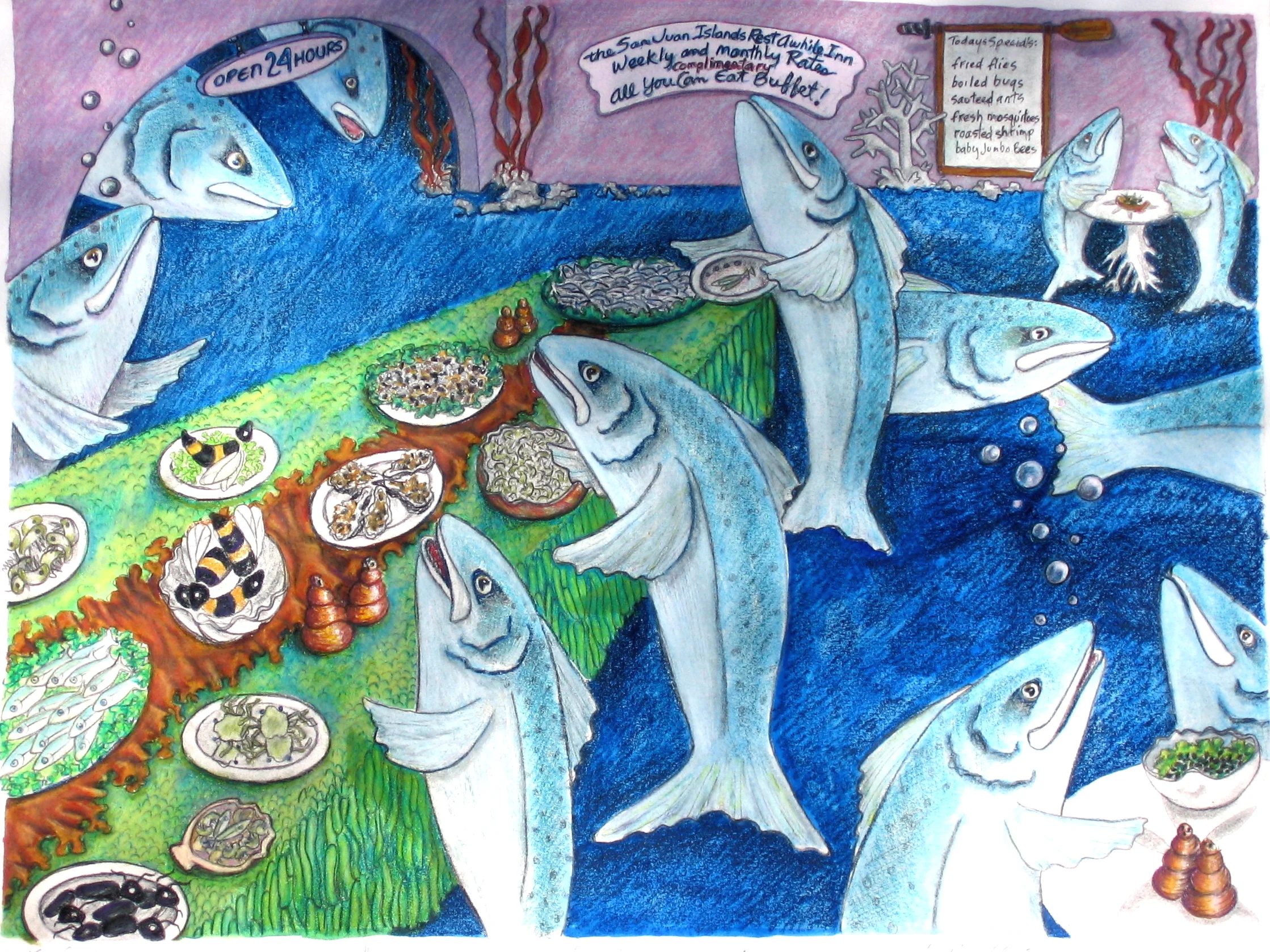 “All You Can Eat Salmon Buffet”