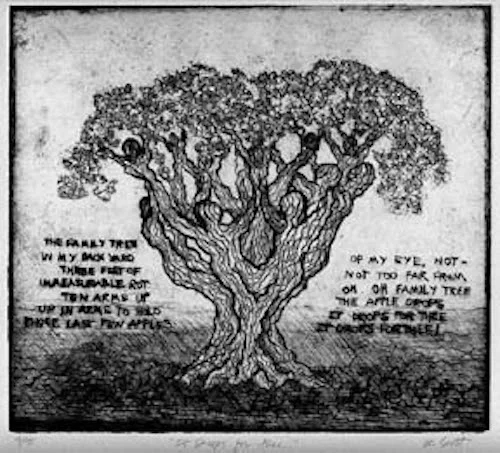 “It Drops for Thee”  -  ( Family Tree poem)