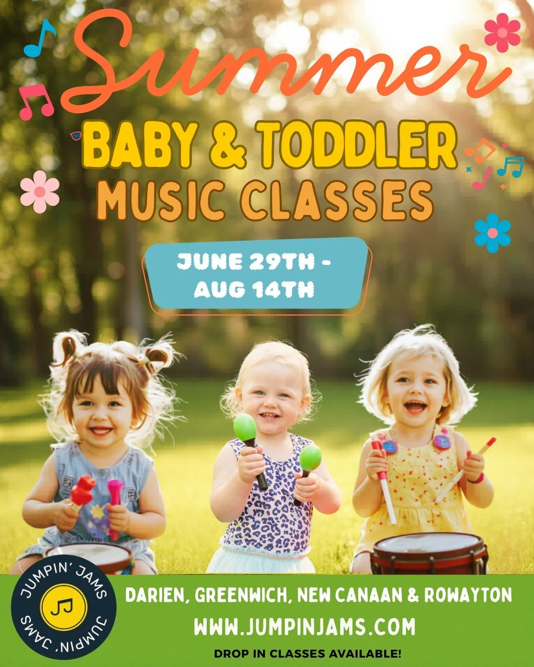 There&rsquo;s just something special about summer classes ☀️

Music outside, dancing in the sunshine, bubbles floating through class, picnic blankets, instruments, and so many sweet summer memories 💛

Our summer session is now open for registration,