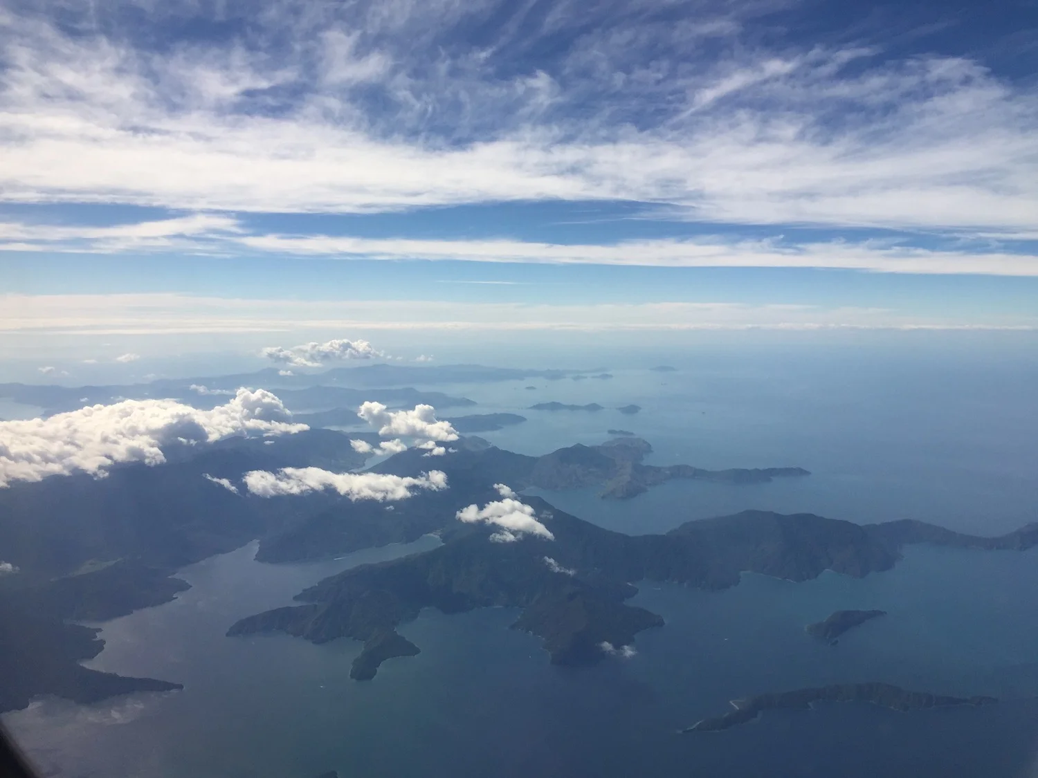 flying over South Island, New Zealand. Photo by Lynne Cameron