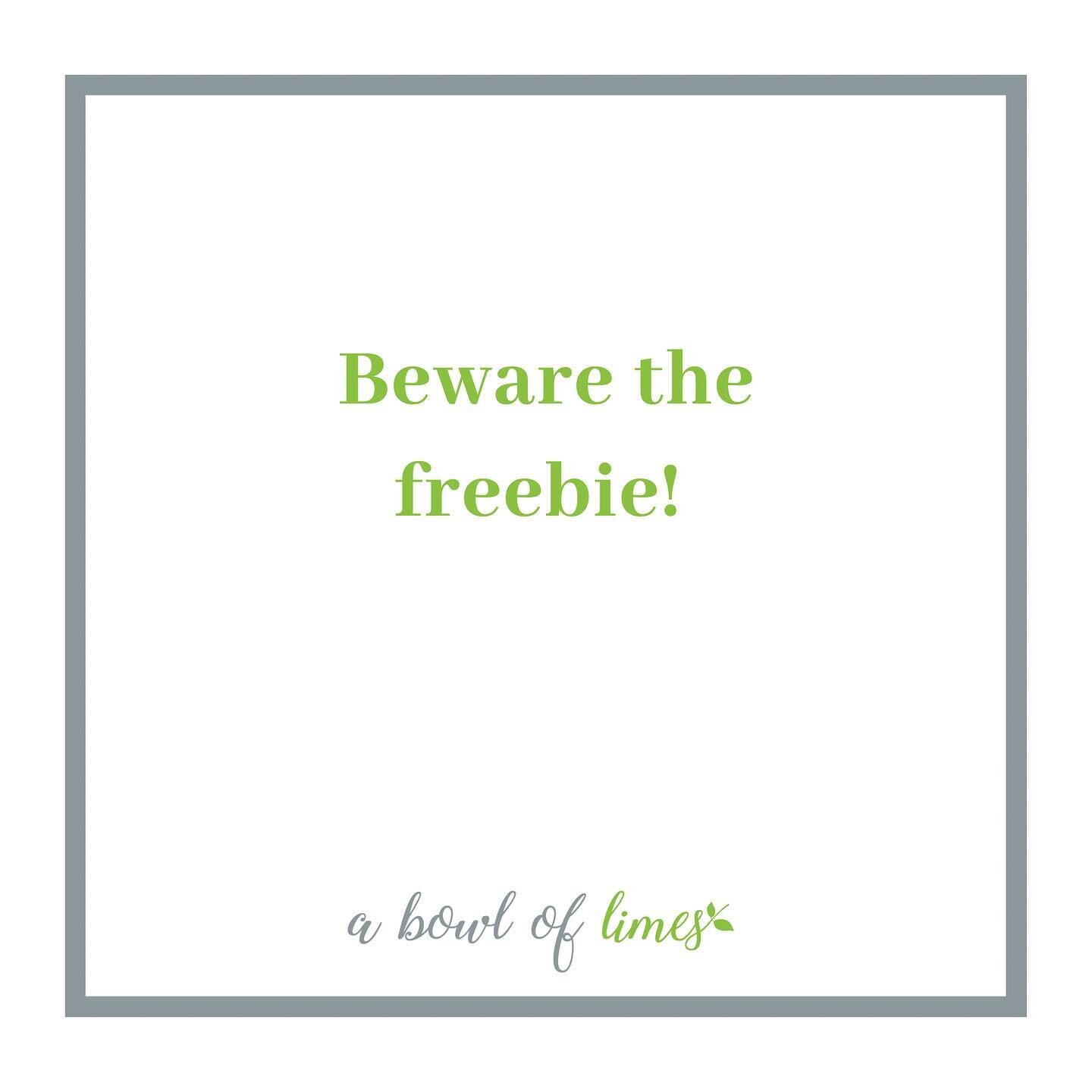 SQUEEZE THE DAY: Tips, tricks &amp; habits for a life of joy &amp; zest!🍈

✨Beware the freebie!✨

When tidying with my clients as a certified KonMari Consultant, we inevitably come across multiple items that have been given as a &ldquo;freebie&rdquo