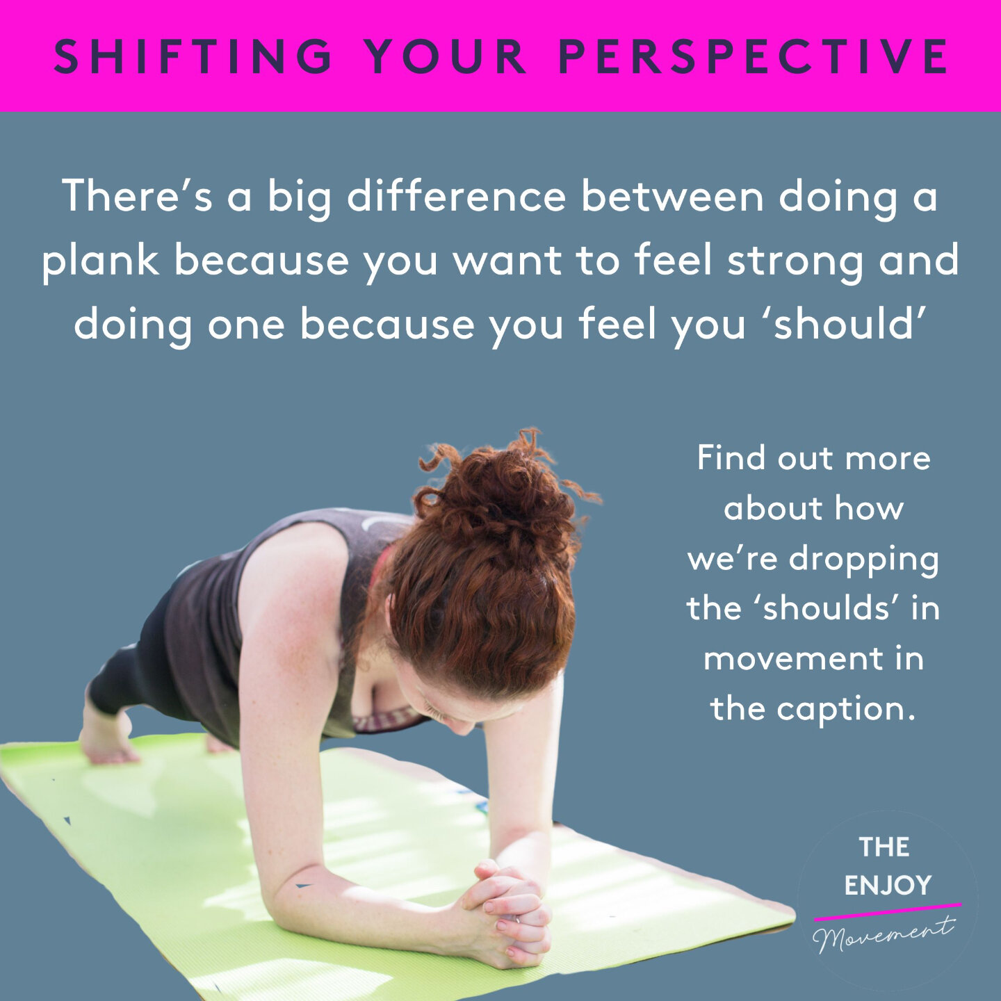✨Shifting your perspective on exercise✨

There&rsquo;s a big industry built up around the concept of working out as a chore, as a way to &lsquo;make up&rsquo; for what you&rsquo;ve eaten or to become the strongest/fittest/fastest and because you &lsq
