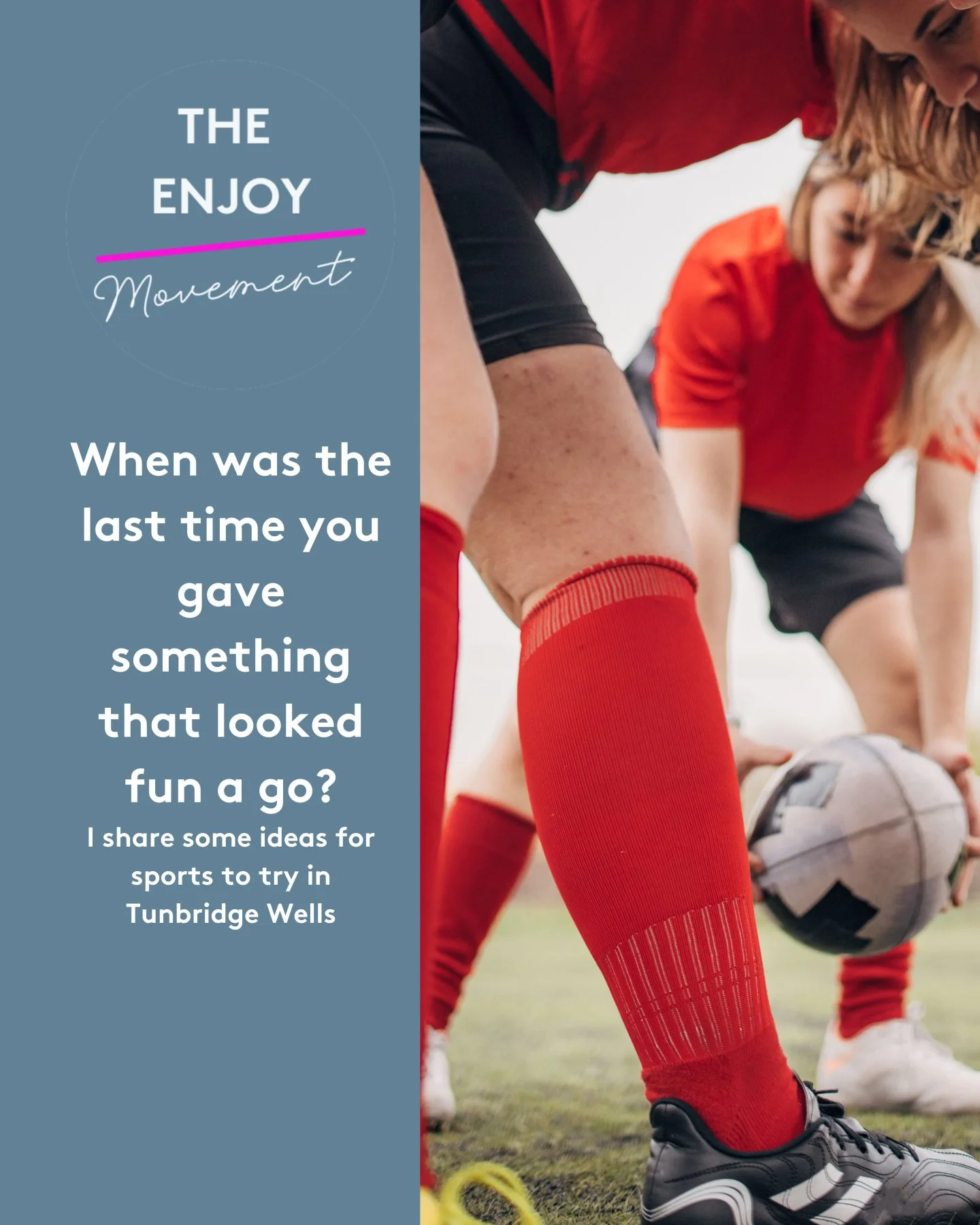 How often do you watch your children play in their team sports or at school sports and feel a pang of jealousy because it actually looks quite fun?!
I’m all for sport for everyone at every age.
If you’ve always fancied giving something
