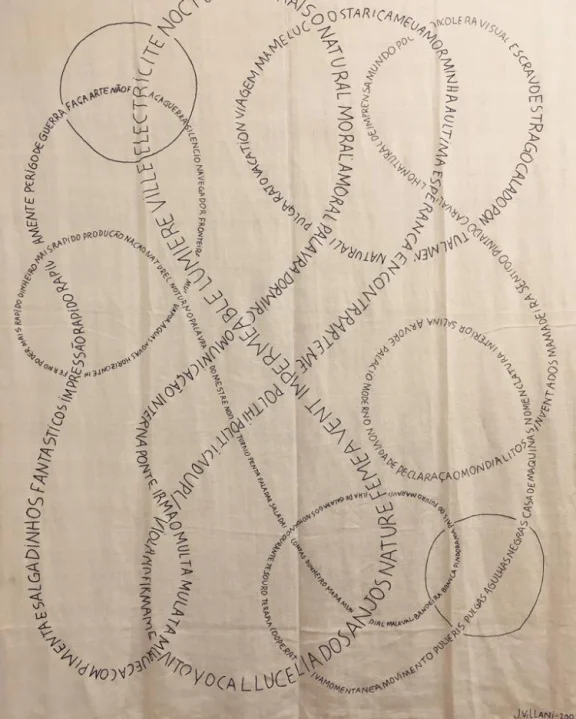 Vue de l’installation “Étendoir d’émotions”, Julio Villani.