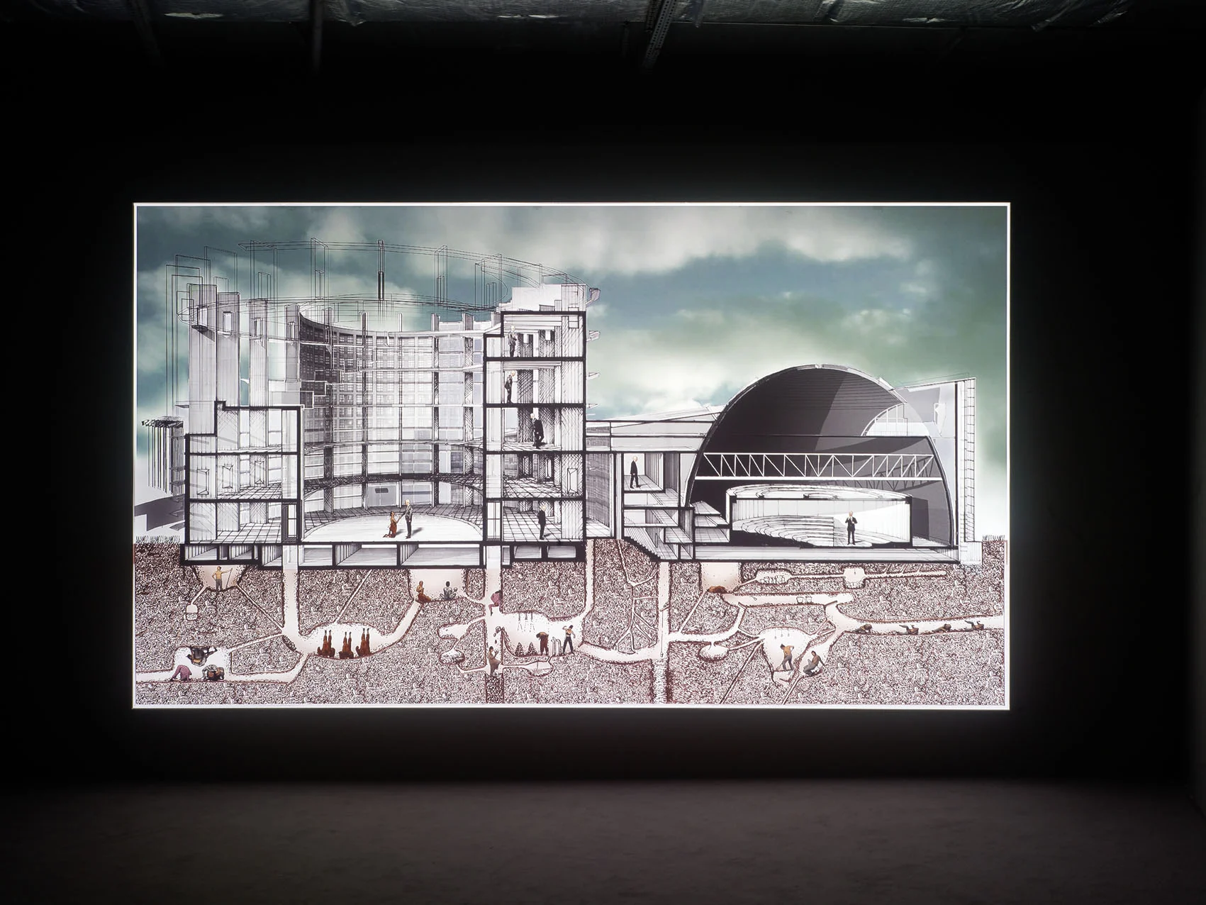 Vue de l’exposition de Inci Eviner “Broken Manifestos”, MAMVP.